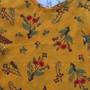 Mustard Gold Tank Top Loose Fit 100% Polyester